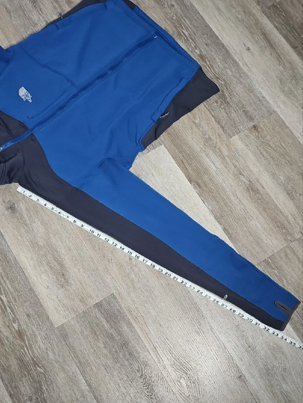 The North Face Blue and Black TKA Stretch Flight Series Full Zip Jacket Large